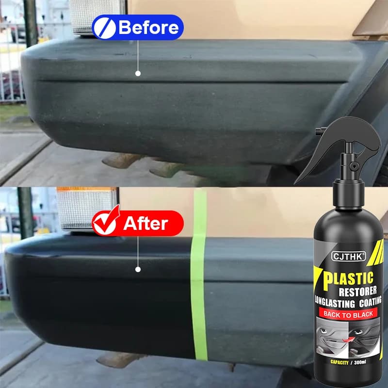 Plastic Car Restorer Covering Agent Plastic Rubber for Cars External Repair Restoration Agent to Refresh Clean Black Gloss Seal Lighting