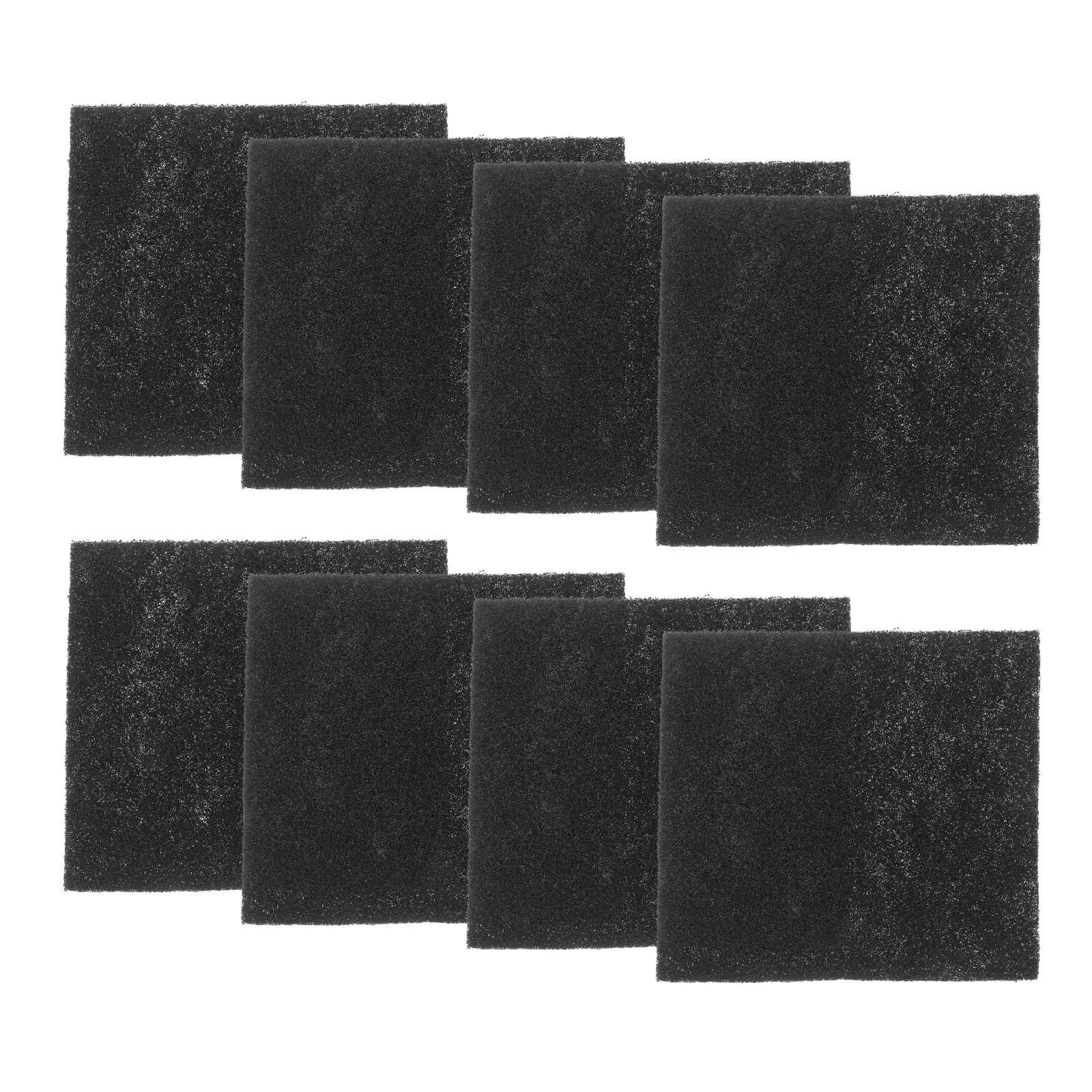 8Pcs Activated Charcoal Filter Pads Compost Bin Filter Litter Box Replacement Odor Control Air Freshener for Home Environment