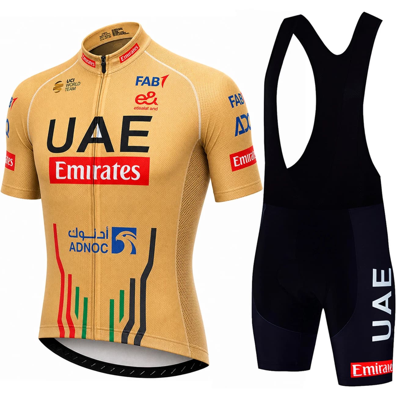 UAE Bicycle for Men Clothing Road Cycling Pants Man Men's Sportswear Set Bib Shorts Short Mtb Man Sports Bicycles Cycle Wear