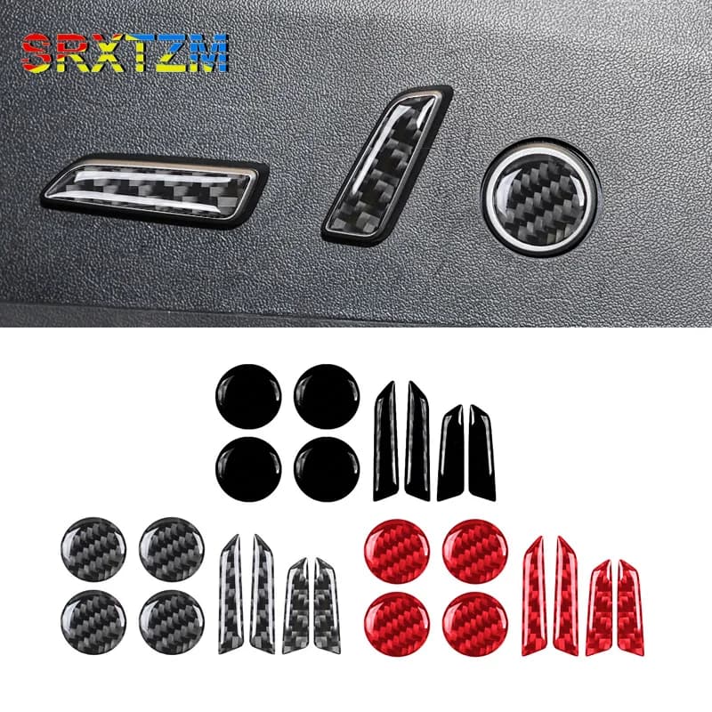 Car Seat Adjusting Button Trim Cover for Tesla Model Y 2020+ Model 3 2017-2022 Accessories for styling