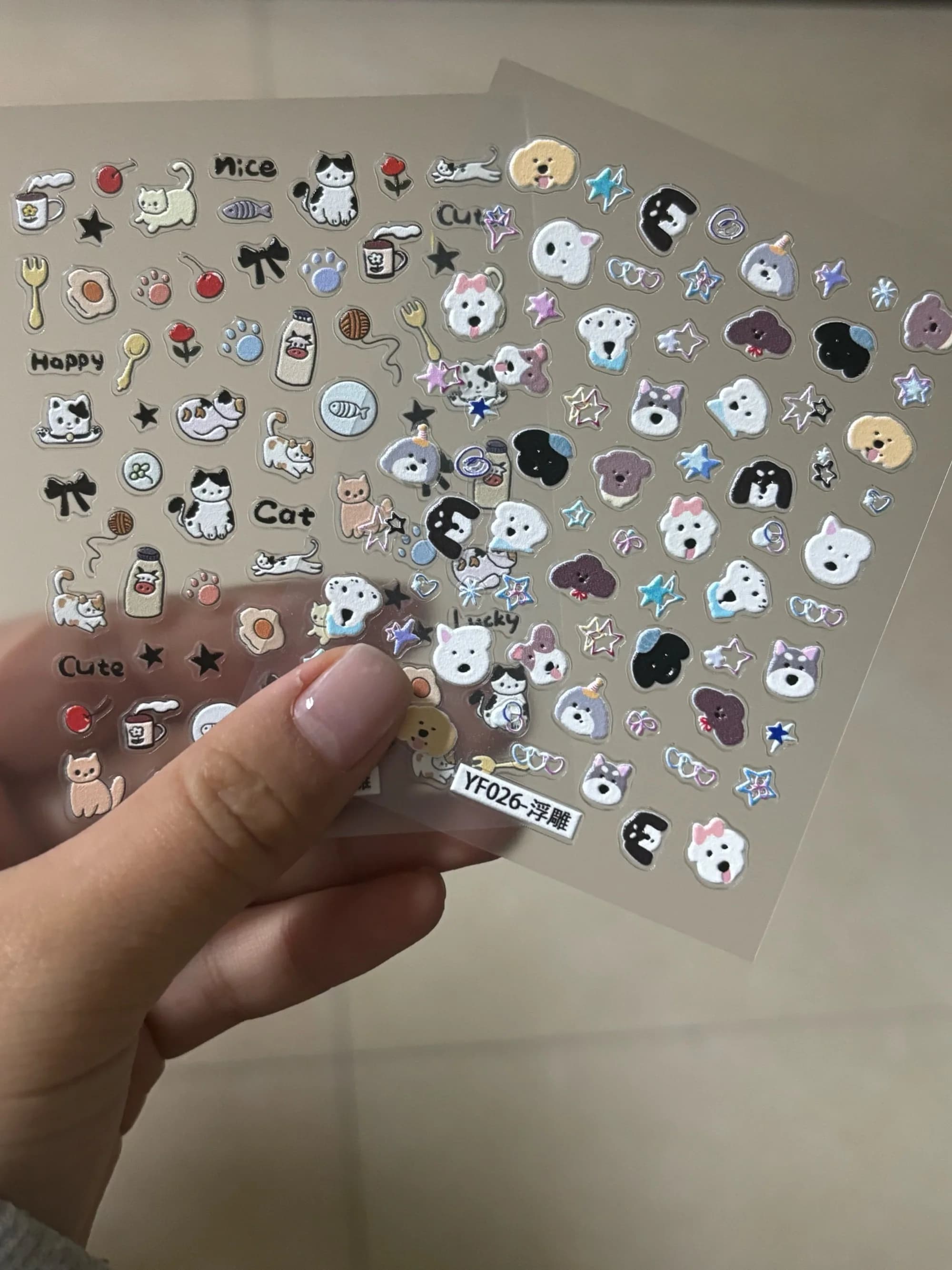 1Pc Cute 5D Puffy Animal Stickers Retro Kawaii Dog Cat Decals for Phone Case Laptop CCD Camera Scrapbook Craft