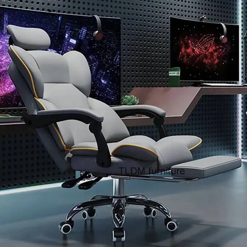 Poggiapiedi Sedia da ufficio ergonomica Ruote Cuscino Girevole Sedia da ufficio di lusso Computer Ascensore Silla De Oficina Silla De Oficina Decor