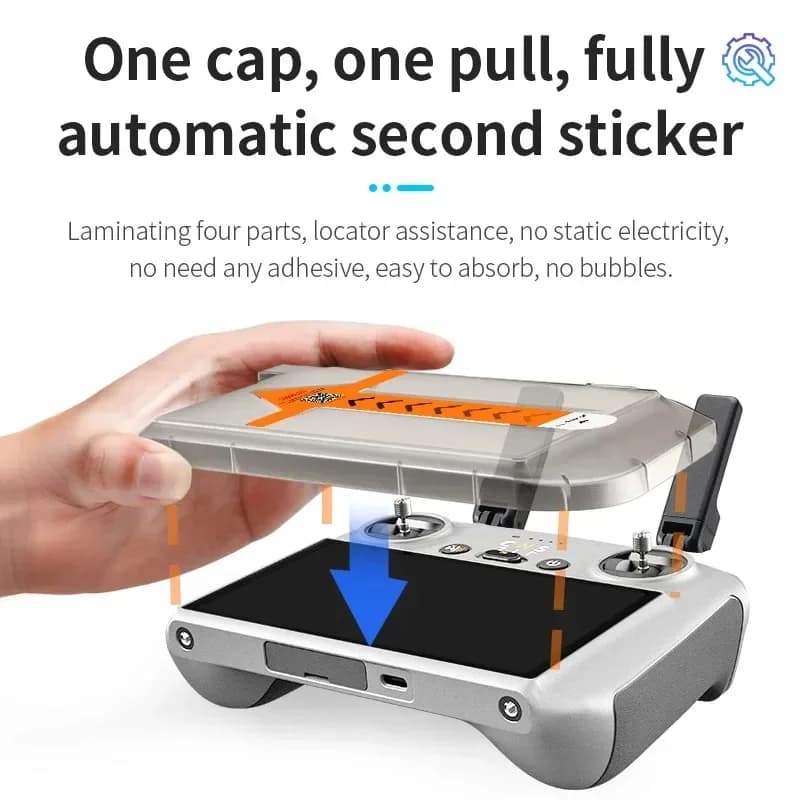 3 Pack 9H HD Clear Tempered Glass for DJI RC RC2 Remote Anti-Scratch Bubble Free for Mini 5 4 Pro Mavic 4 Air 3S Avata NEO Flip