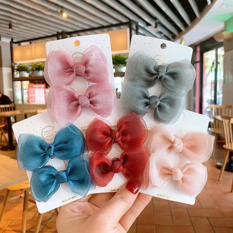 6Piece/2Piece Princess Style Hair Accessories Party Hair Pins Beautiful Bow Style Hair Clips Hairpin Birthday Hair Grips Gift