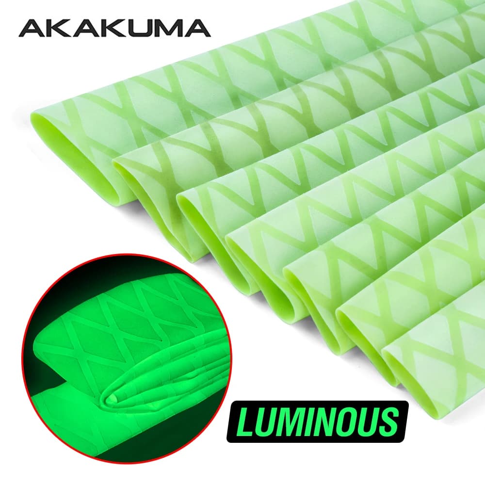 1Pc Luminoso Canna Da Pesca Grip Manicotto Termoretraibile 1M Antiscivolo Isolato Wrap Maniglia Proteggere La Copertura Impermeabile 18 ~ 35mm