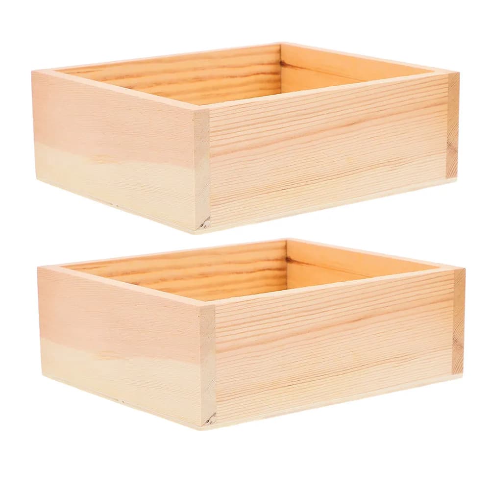 2Pcs Wooden Sake Cups Japanese Traditional Style Sake Cup Box Organizer Storage Container for Home Bar Kitchen Sushi