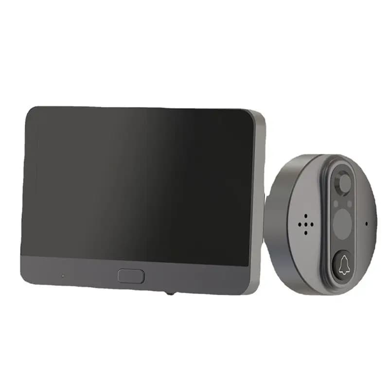 A71P Telecamera Spioncino WiFi Smart Life Tuya 3MP 1080P con Batteria 5000mAh, Rilevatore di Movimento PIR e Visione Notturna IR