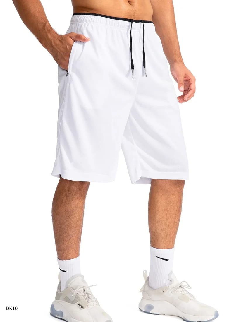 Nuovi pantaloncini sportivi estivi da uomo, comodi con elastico in vita, traspiranti, per basket, taglie forti