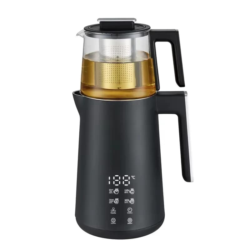 Stainless Steel Electric Kettle 1.8 Liters Double Layer Digital Electric Kettle For Warm