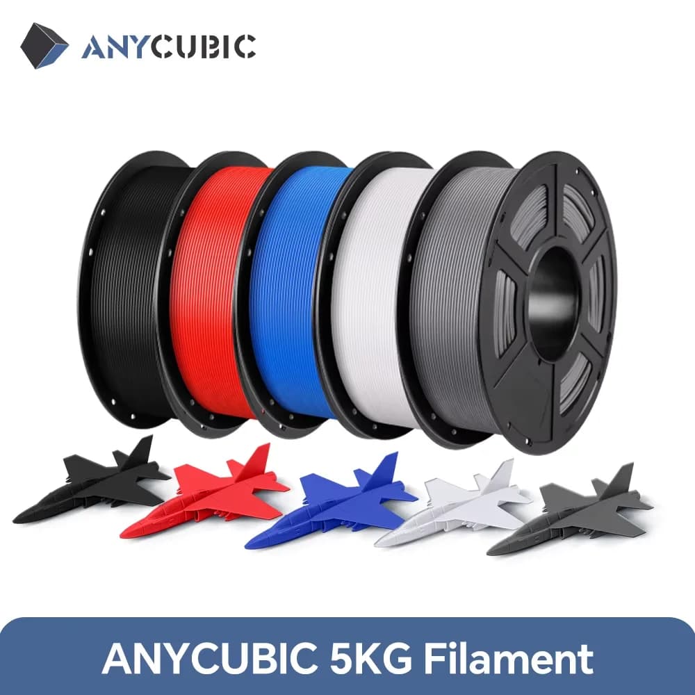 ANYCUBIC 5KG Filament PLA For 3D Printer FDM 1.75mm 3D Printing Material Ecological Makeover for Kobra S1C K3C EU Warehouse USA