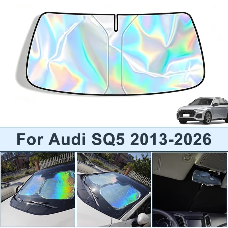 Foldable Front Windshield Sun Shade For Audi SQ5 2013-2026 UV Reflective Sun Protection Cover Car Interior Accessories