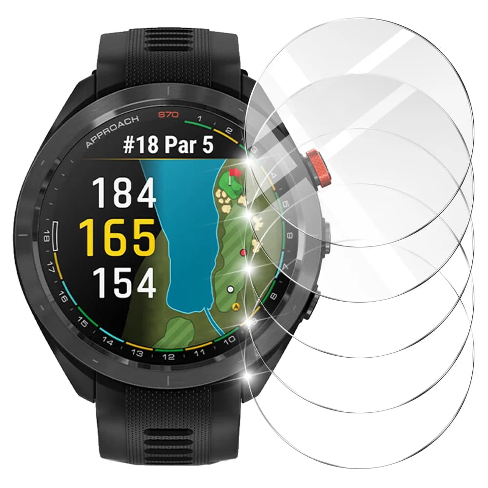 2 pezzi di vetro temperato per Garmin Approach S70 47MM 42MM pellicola proteggi schermo per vetro protettivo SmartWatch Approach S70