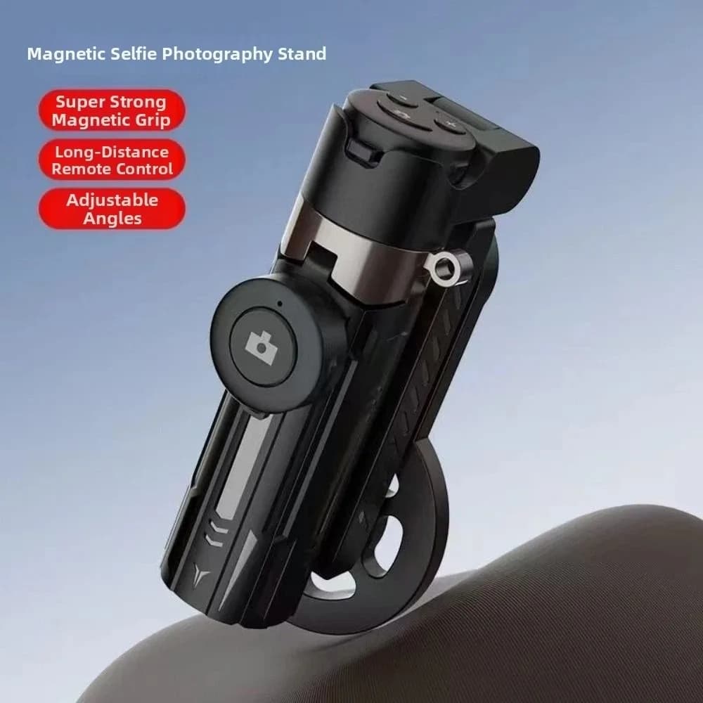 Phone Stand Magnetic Pocket Selfie Stick Portable Mini Phone Tripod 360 Rotation Multifunctional Bluetooth Selfie Stick Filming