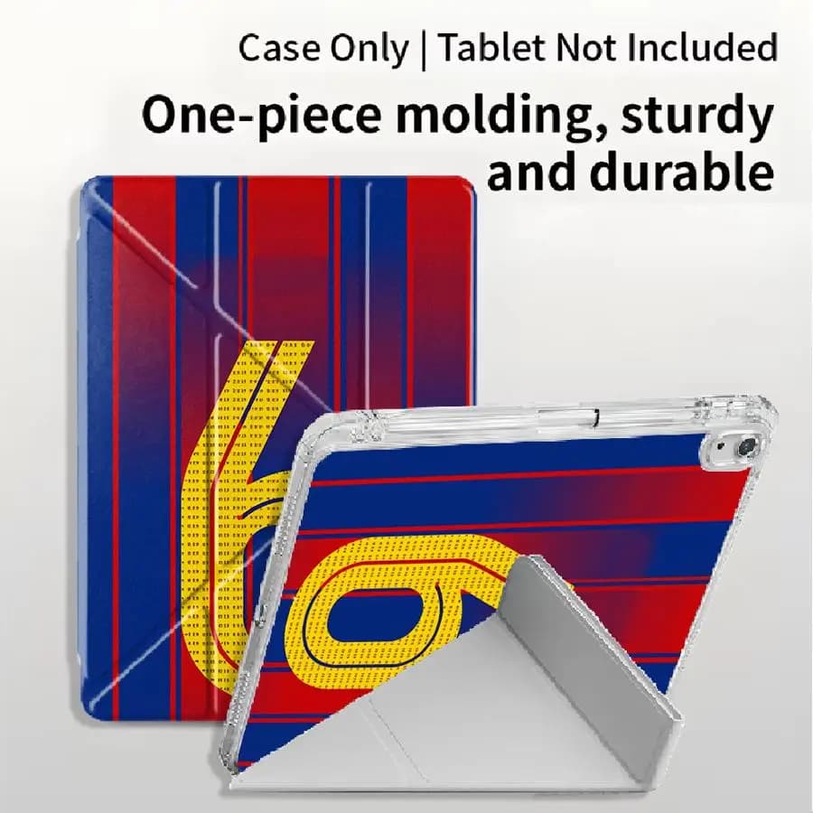 Sport Number 6 Tablet Case For iPad 11th 10th 9th 8th 7th 12.9inch Pro 2025 Air 4 5 M3 M2 M4 11inch Mini 6 7 Holder Cover Y-Fold
