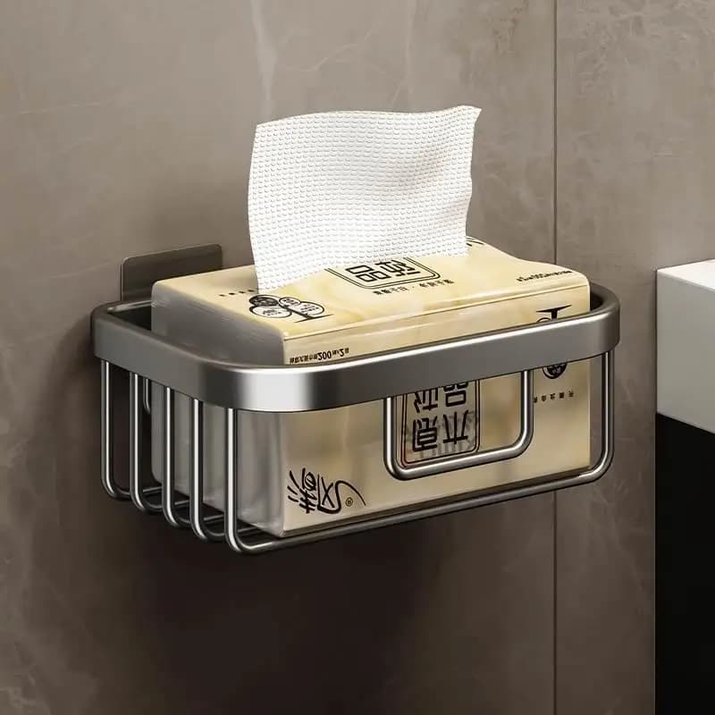 Porta fazzoletti da parete Batoom Porta carta igienica in acciaio inossidabile Ra Accessori da bagno multifunzionali