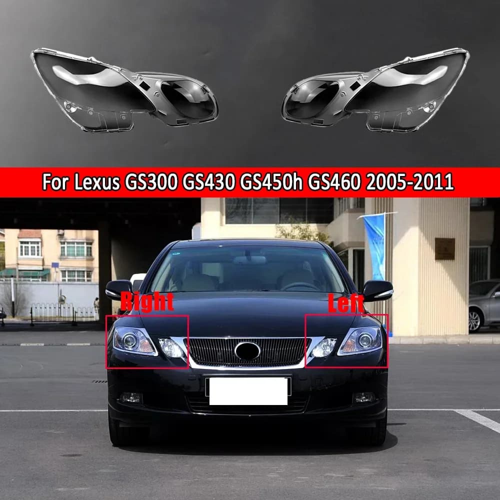 Auto Faro Anteriore Lente Testa Della Lampada Auto Borsette Per Lexus GS300 GS430 GS450h GS460 2005 ~ 2011 Faro Copertura di Ricambio Auto