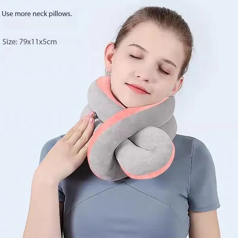 Cuscino da Viaggio Morbido a Forma di U, Supporto per il Collo Portatile e Regolabile, Cuscino in Memory Foam per Riposini e Sonni Pomeridionali