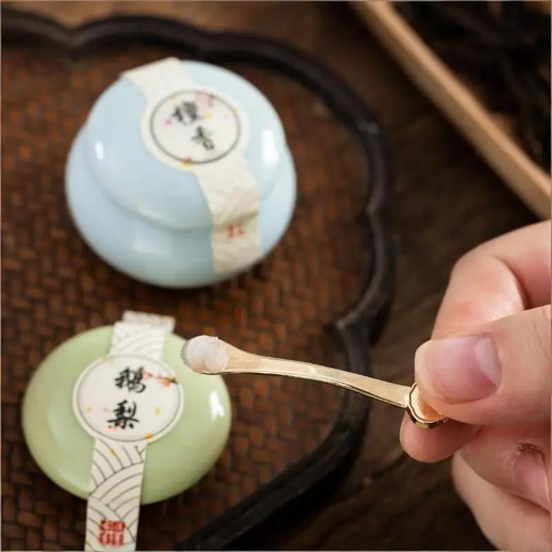 Miniature Spoon, Gold Perfume Spoon, Cosmetic Spatula With Bottled Face Cream/mask Spoon, Facial Applicator Beauty Tool,