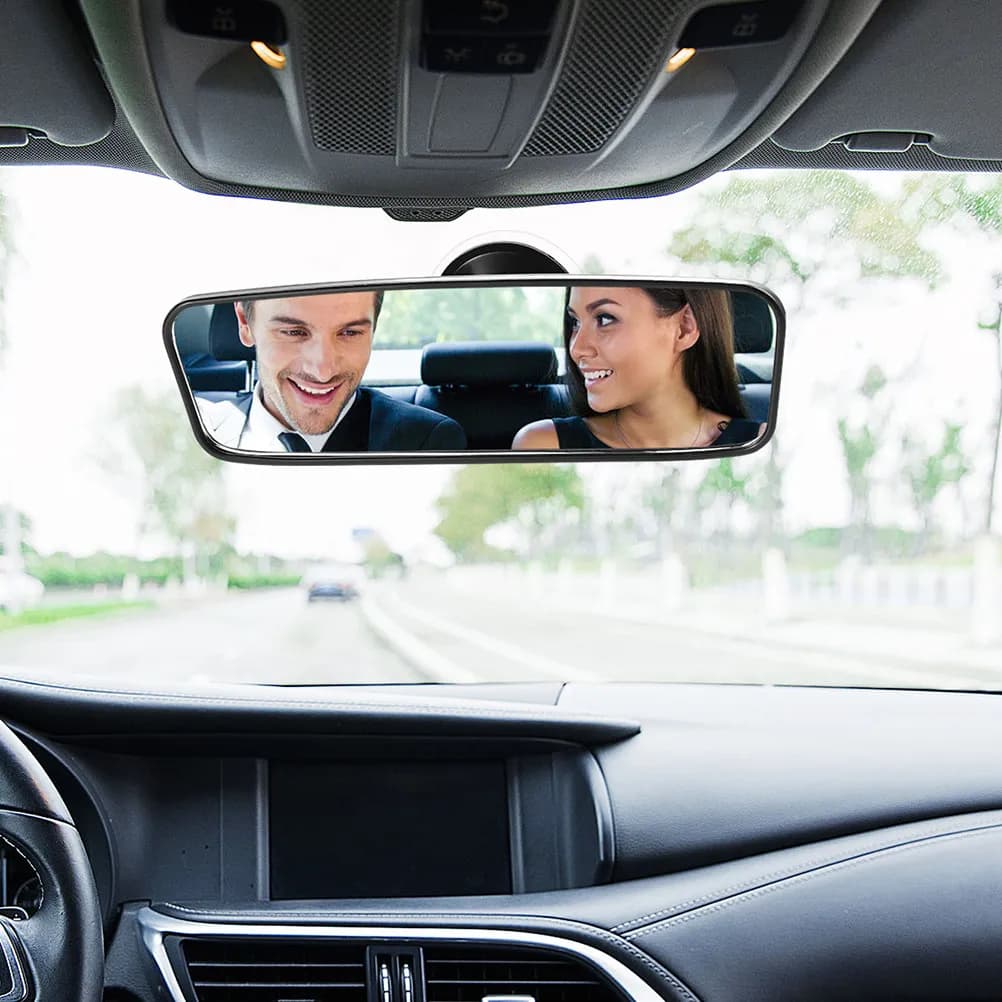 2Pcs Infant Car Rear View Mirror Suction Cup Attachment Adjustable Hd Glass Mirror for Back Seat Baby Monitoring Car Interior