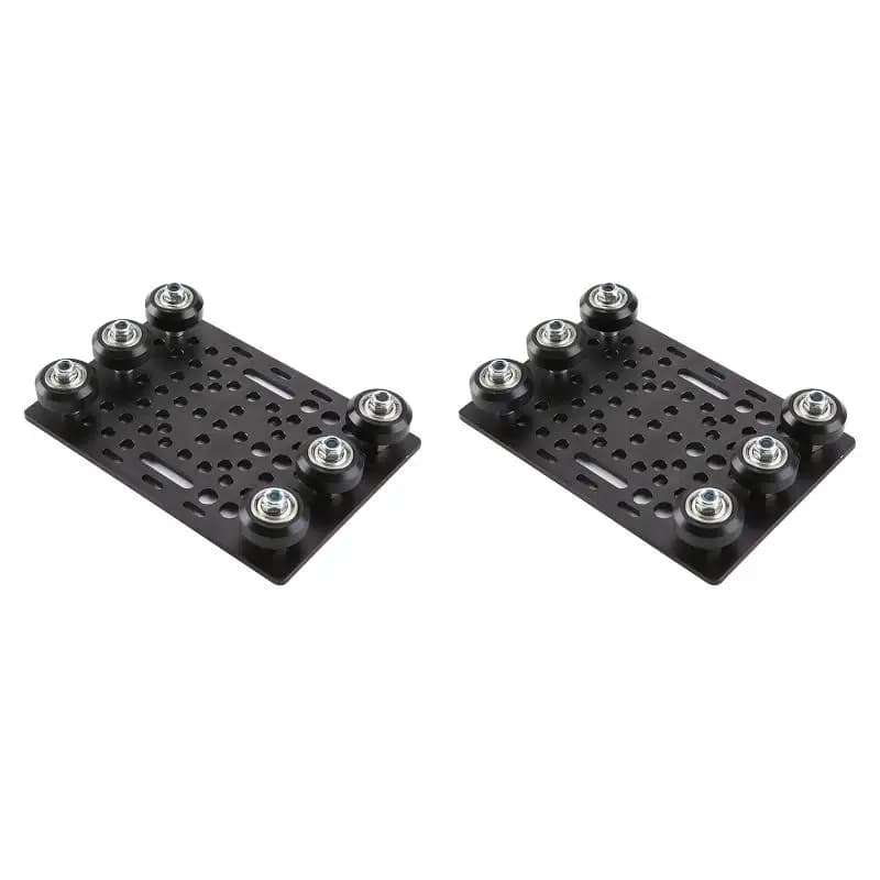 2PackX(V-Slot Gantry Set 20-80mm Gantry Plate with Wheels for V-Slot Aluminum Profiles CNC Router and 3D Printer Part-A)