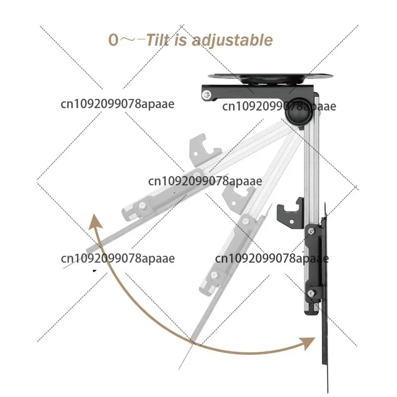 Folding TV Hook for Motorhome Support for Monitor 17-37 inch Car TV stand RV Ceiling elevator Kitchen Dining room Caravan Moto Room