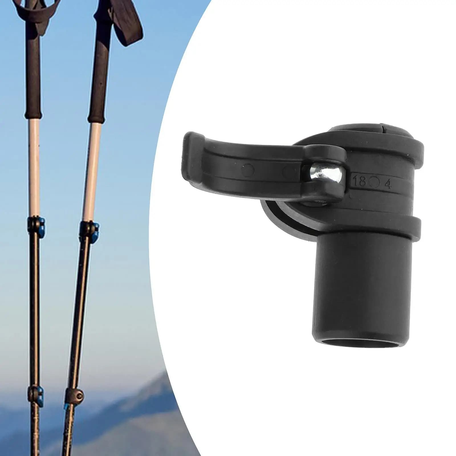 Quick locking clip for trek stick, external repair tool for mountaineering sticks, for excursions and snow walks