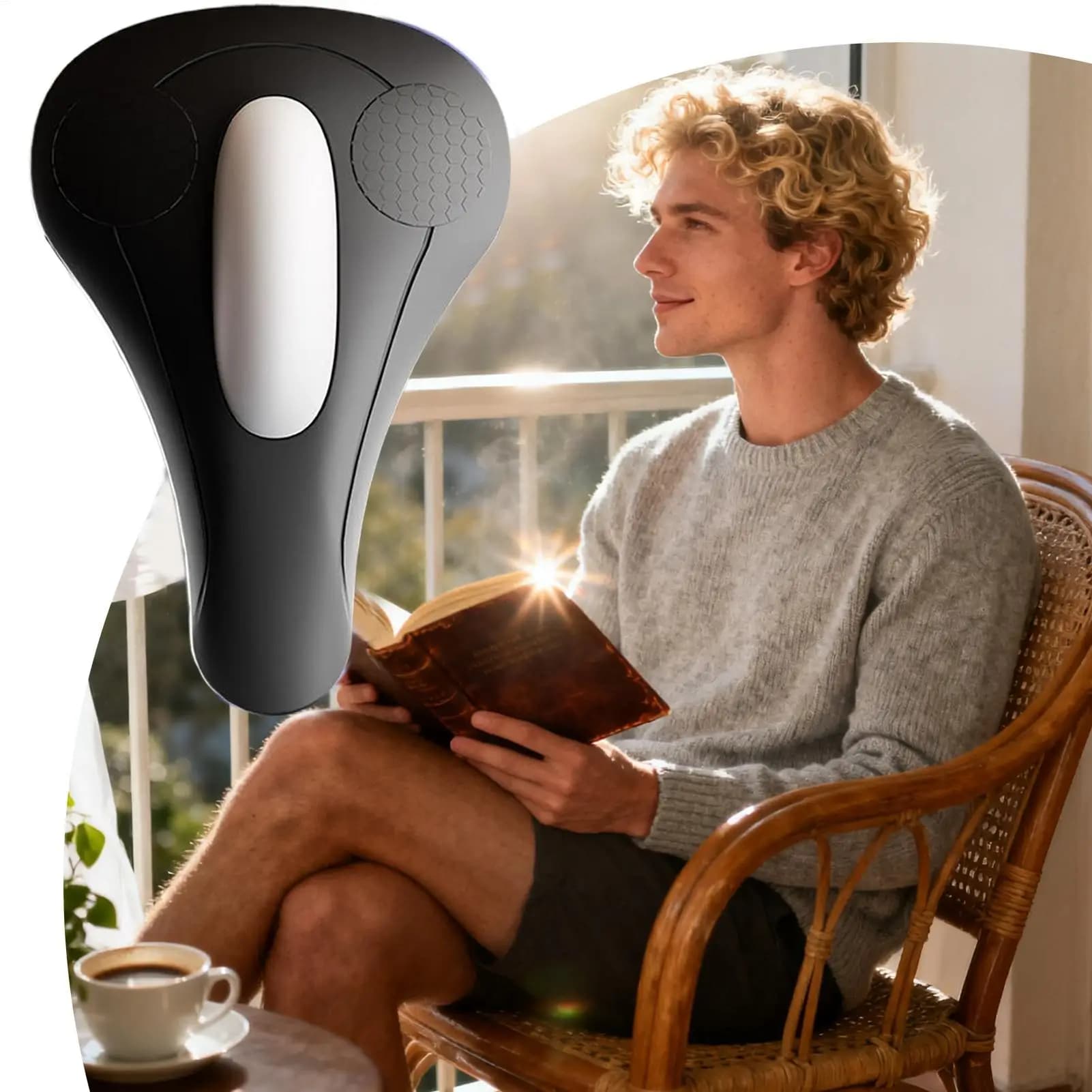 Allenatore Elettrico per Muscoli del Pavimento Pelvico, Cuscino Massaggiante Ergonomico Ricaricabile USB per Esercizi di Rafforzamento dei Fianchi