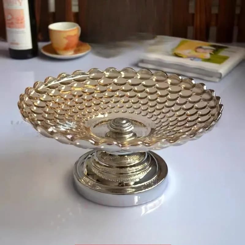 Piatto di frutta secca europeo di fascia alta, tazza di caramelle, piatto di frutta, nuove decorazioni per la casa, regali di nozze per l'inaugurazione della casa