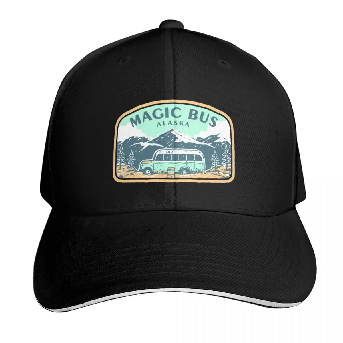 Magic bus alaska Baseball Cap Ball Cap golf hat genuine Wild Ball Hat dad hat Mens Hats Women's