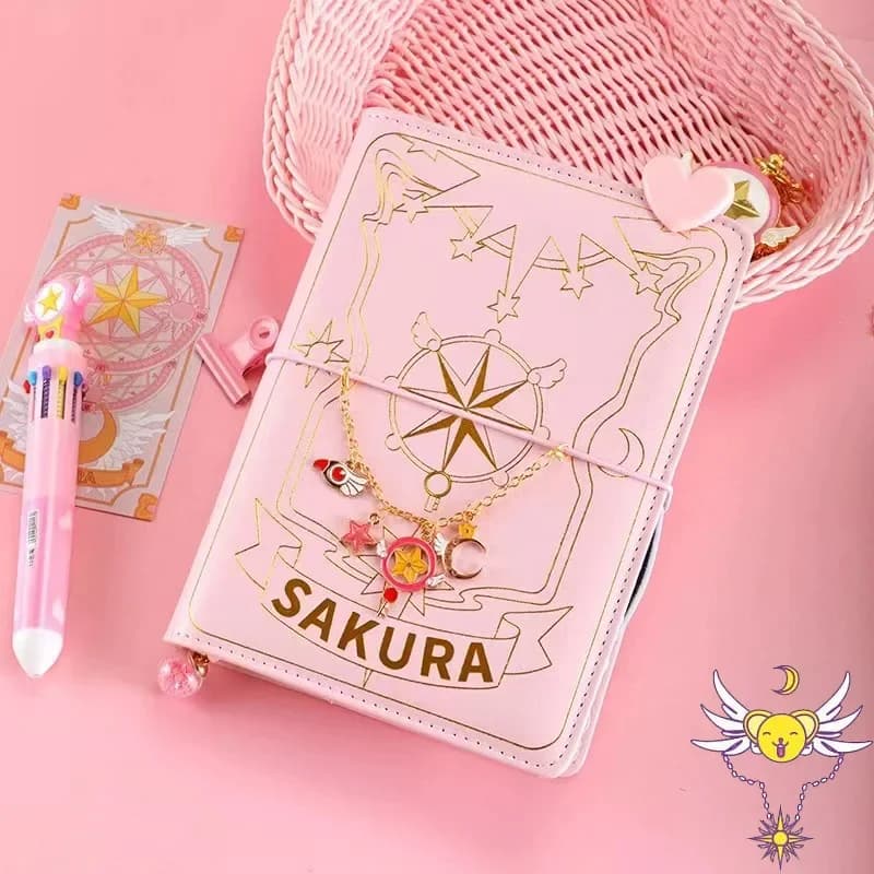 Sakura giapponese Rosa Rosso Viola Anime Notebook a fogli mobili Kawaii Diario di viaggio Manuale Spirale A6 Simpatico diario Planner Organizer