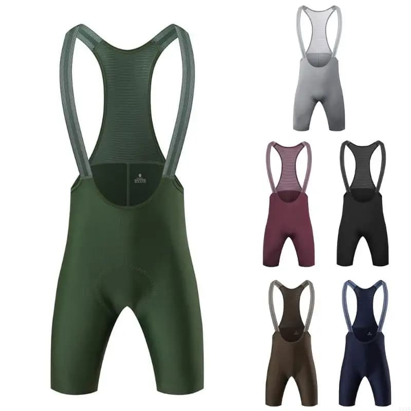 Pantaloncini da ciclismo multifunzionali da uomo Y3NE in tessuto elasticizzato Pantaloncini con bretelle da ciclismo traspiranti
