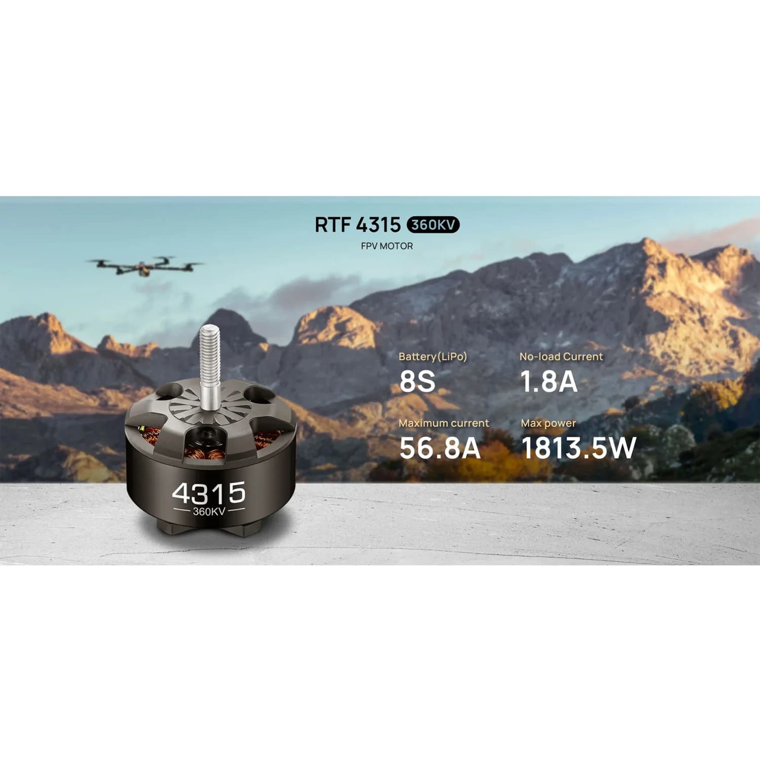 Hobbywing XRotor RTF 4315 360KV RTR FPV Motore per Elicotteri Multirotore FPV da 15 pollici Aerei RC Drone BLDC Parti di Motore