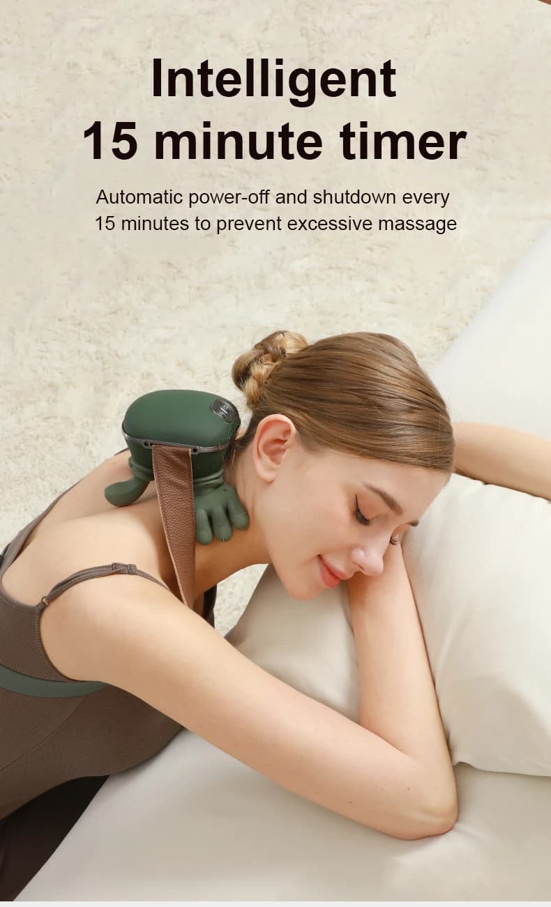 Mini Multi Silicone Head Massage Gun Portable Home Sports Deep Muscle Relief Massager
