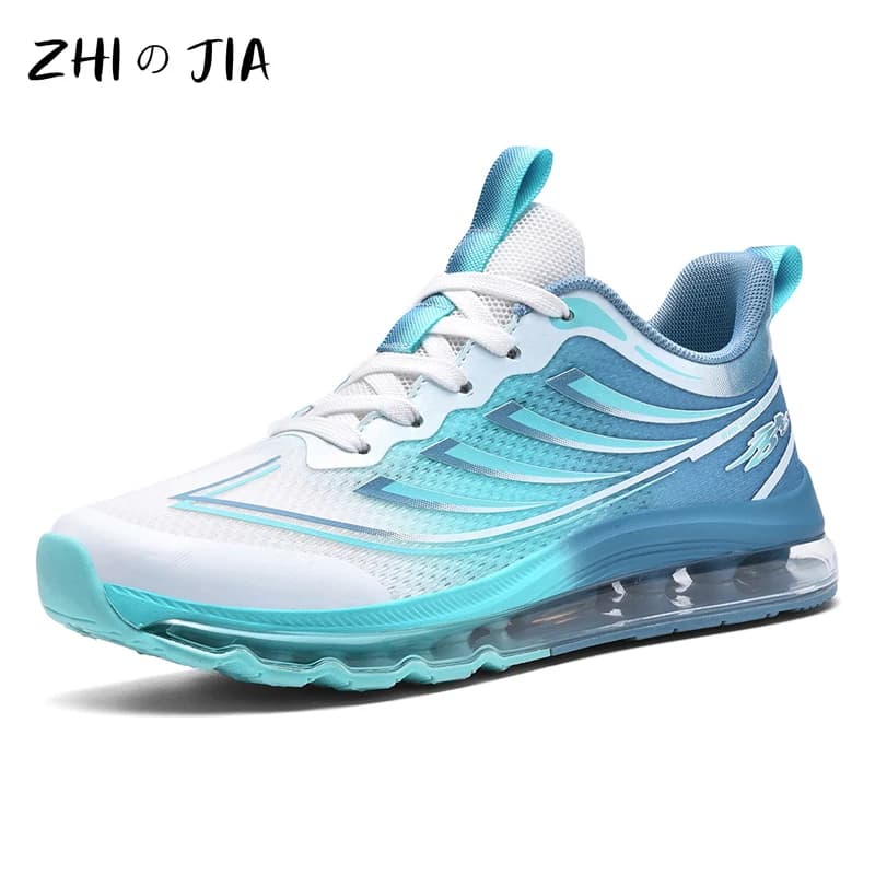 Sneaker extra large con cuscino d'aria in rete da uomo Primavera Estate Antiscivolo Scarpe da corsa resistenti all'usura Calzature alla moda per giovani