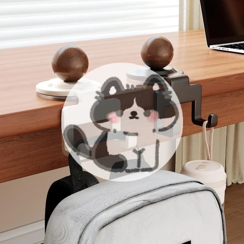 Popular Table Side Universal Hooks Adjustable Bag Hanger Multifunctional Storage Rack Headphone Holder Stand For Schoolbag Bag
