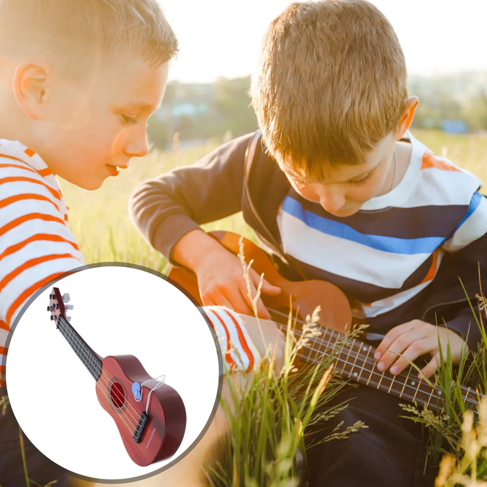 1 Pezzo Chitarra per Bambini, Strumento Musicale Classico, Mini Ukulele, Regalo Creativo per Bambini, Strumenti Musicali per Principianti