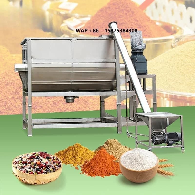 Screw Belt 2 Ton 200l 200l Horizontal Ploughshare Feed Mix Machine Ribbon Blender Powder Mixer V700