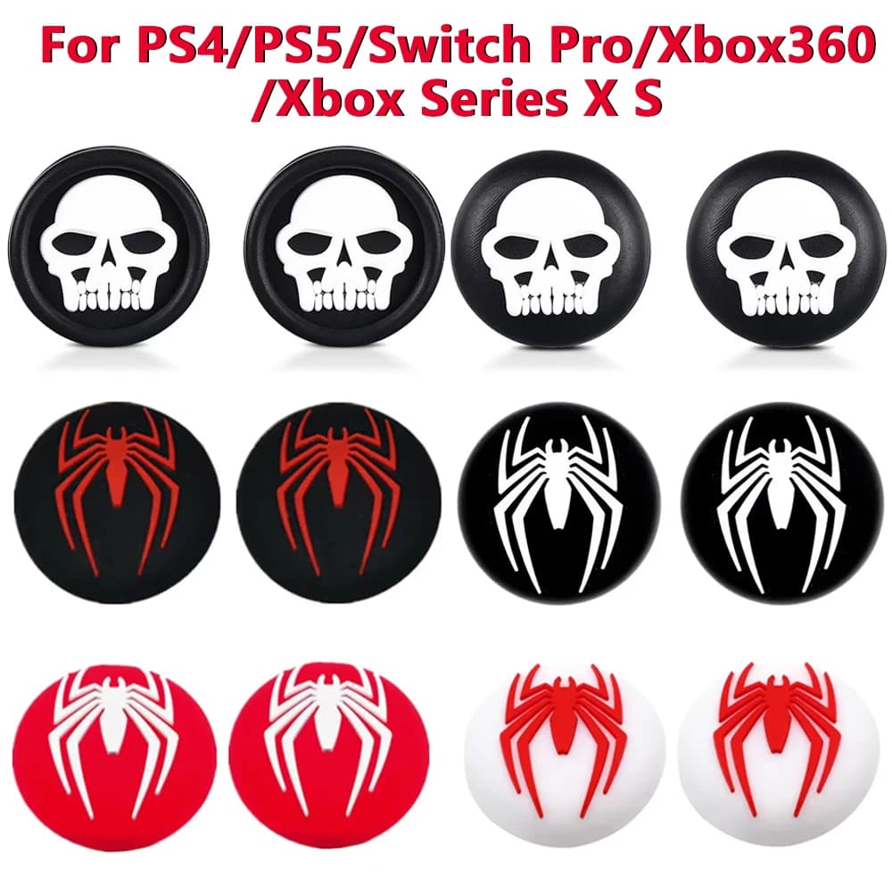 Copri-grip in silicone per joystick PS4/PS5/Xbox Series X S/Xbox360/SwitchPro, gamepad per Switch 2
