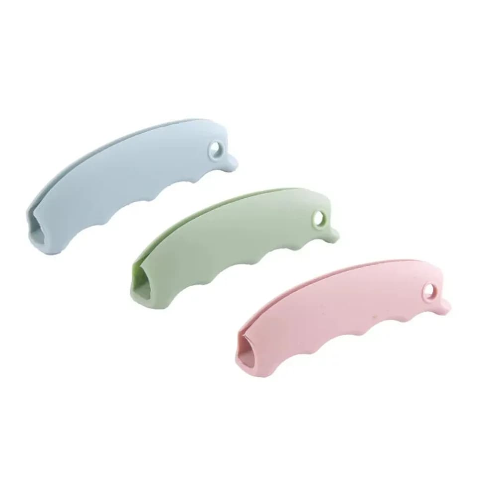 2/3Pcs Comfortable Portable Silicone Mention For Shopping Bag Protect Hands Trip Grocery Bag Holder Clips Handle Carrier