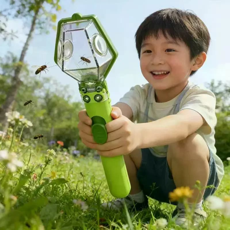 /Cna/Catcher Toy Trap Push Type Transparent Observer Box Bug Catcher STEM Educational Exploration Tool Portable