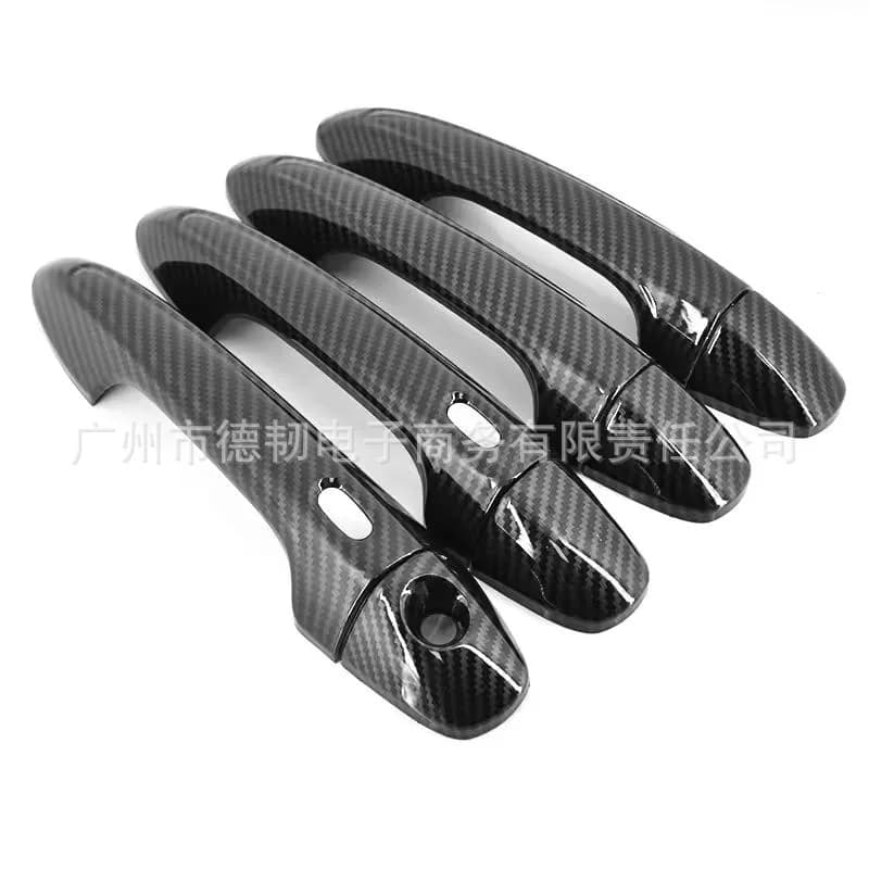 Adesivo in Fibra di Carbonio per Maniglia Toyota Hilux 16-20, Decorazione Maniglia Porta HILUX REVO