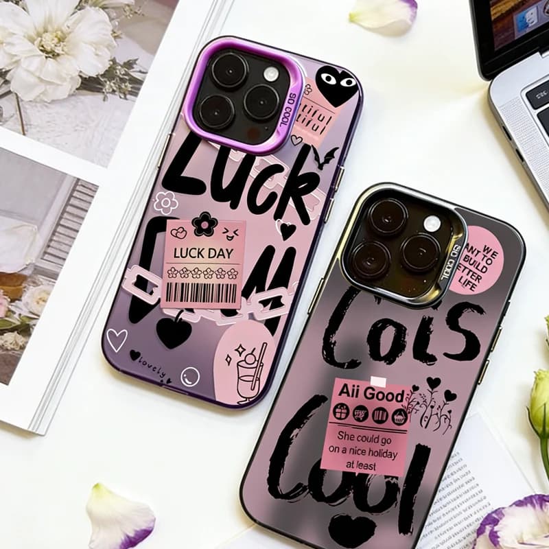 LUCK Cool Casual Case for iPhone 17 16 15 14 13 12 11 Pro Max Plus 17 Air 16E X XR XS Max Heavy Duty Cover Total