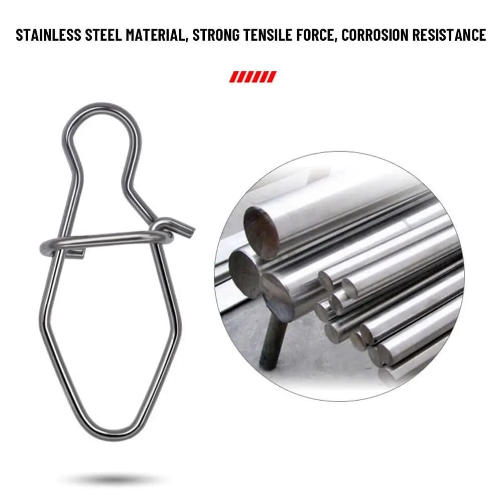100 pcs/lot beautiful swivel fishing rod safety swivel hooks love fishing equipment fishing box accessory bags for tools