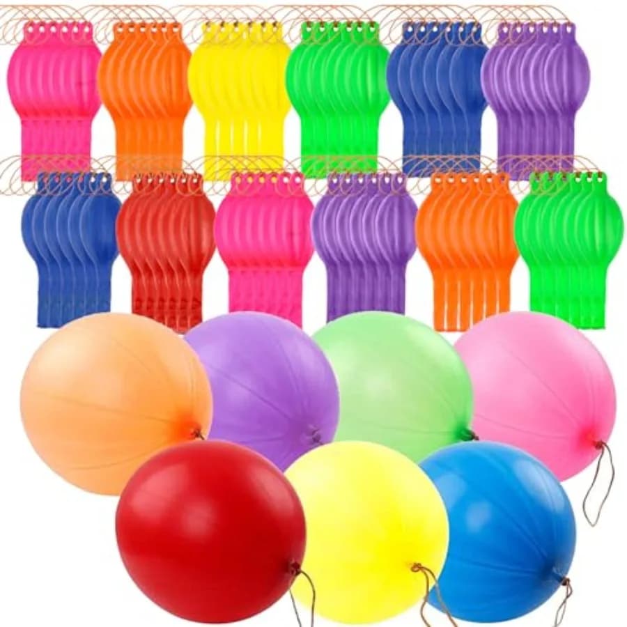 80 Perforated Balloons Bouncy Balloon Bomber with resistant and thickened neon punching for birthday gift bags Exciting