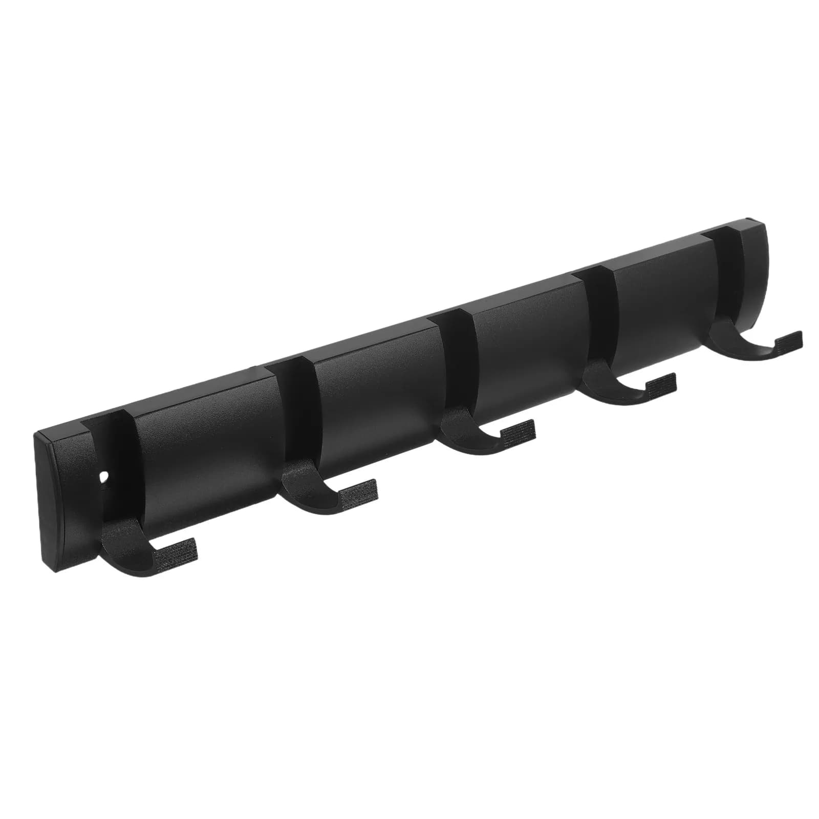 Ganci appendiabiti pieghevoli resistenti, appendiabiti invisibili da parete, neri, con 5 ganci per bagno, ingresso, porta, vestiti, asciugamani