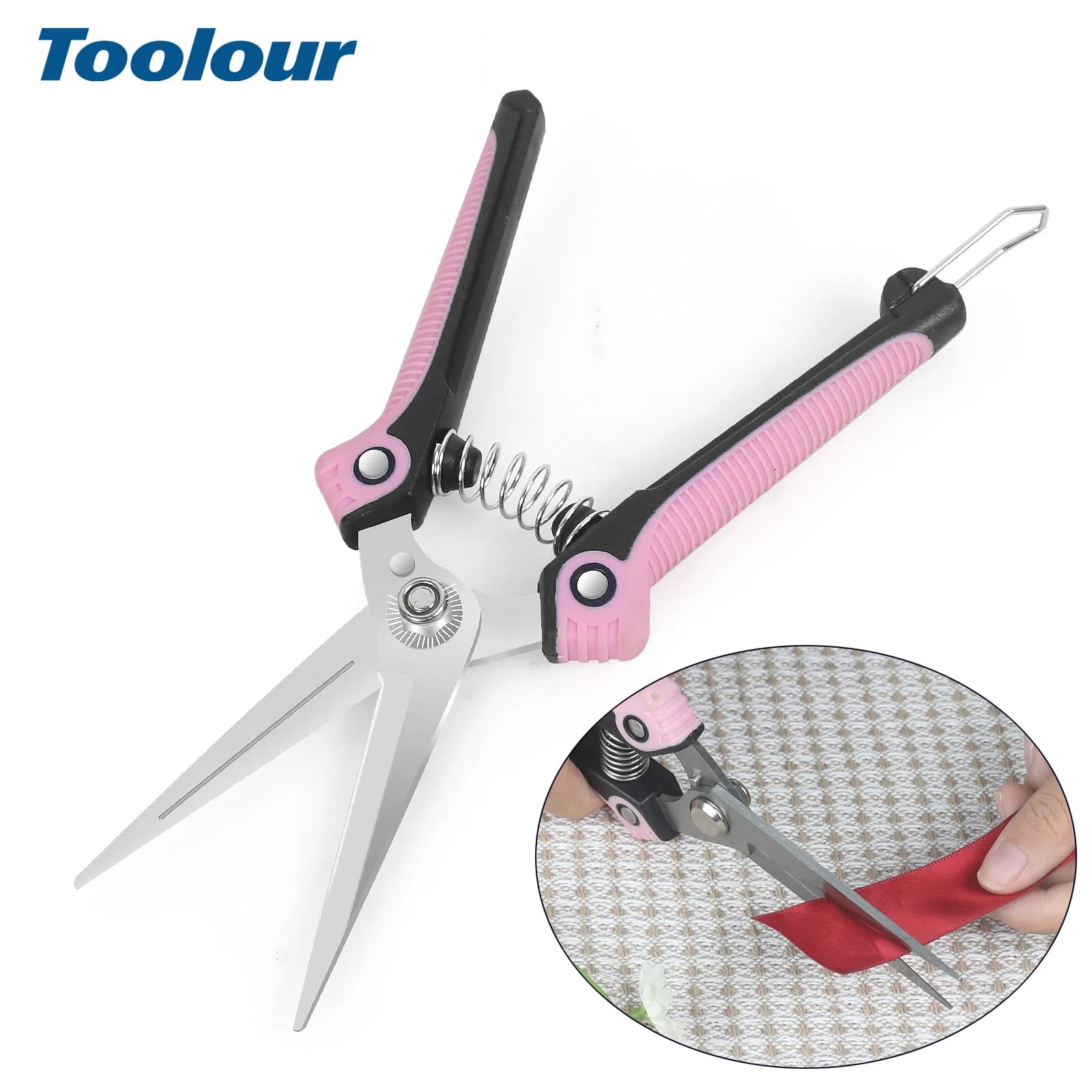 Forbici da Potatura Toolour con Lame in Acciaio Inox, Set di Cesoie Manuali per Tagli Precisi, Forbici da Giardino e Bonsai per Uso Domestico