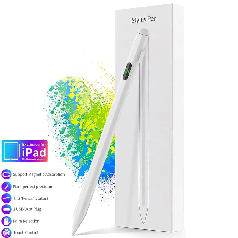 Penna stilo con display digitale per tablet Android IOS Windows/telefono cellulare, penna capacitiva per touchscreen per Samsung Huawei Apple Xiaom