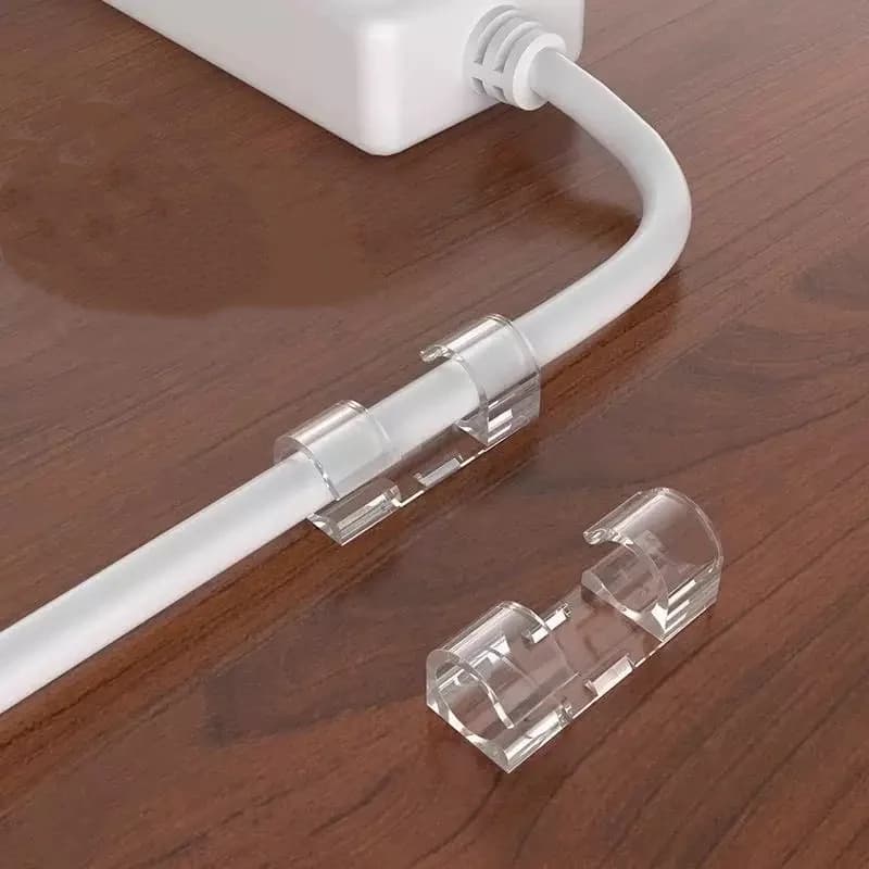 1-60PCS Organizzatore di cavi Clip Gestione dei cavi Gestore dei cavi Supporto per cavo Ricarica USB Linea dati Avvolgitore per bobina Gancio a parete