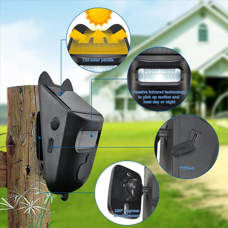 Allarmi solari per vialetto HOT Sensori e rilevatori di movimento wireless Saluti Allarmi per retromarcia Sistemi di sicurezza domestica Spina UE A