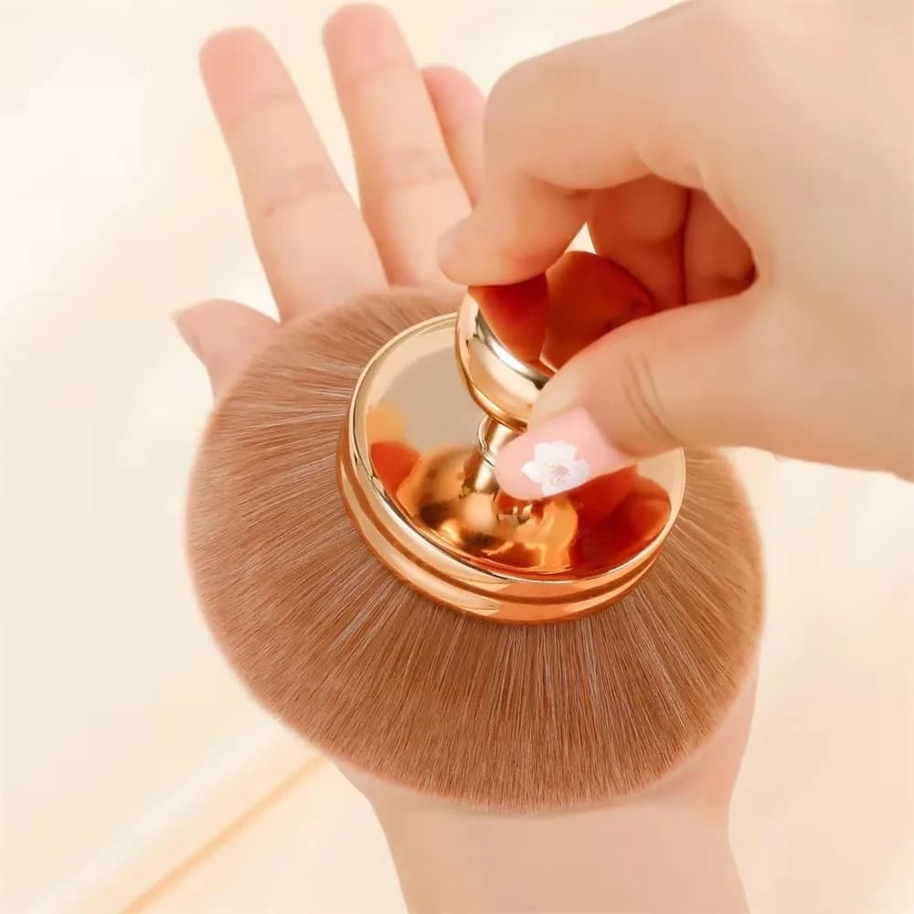 Pennello per trucco corpo extra large 74mm Applicatore professionale per la schiena autoabbronzante a testa larga Pennello Kabuki per capelli sintetici morbidi Abbronzanti